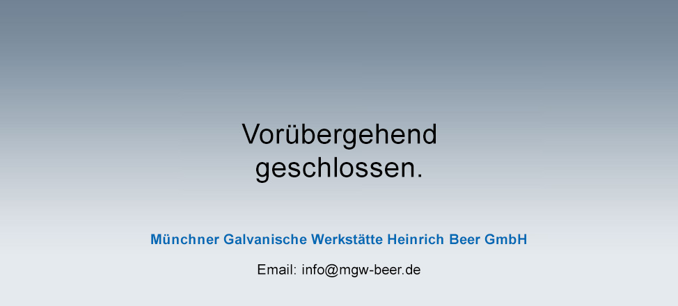 Vorübergehend geschlossen